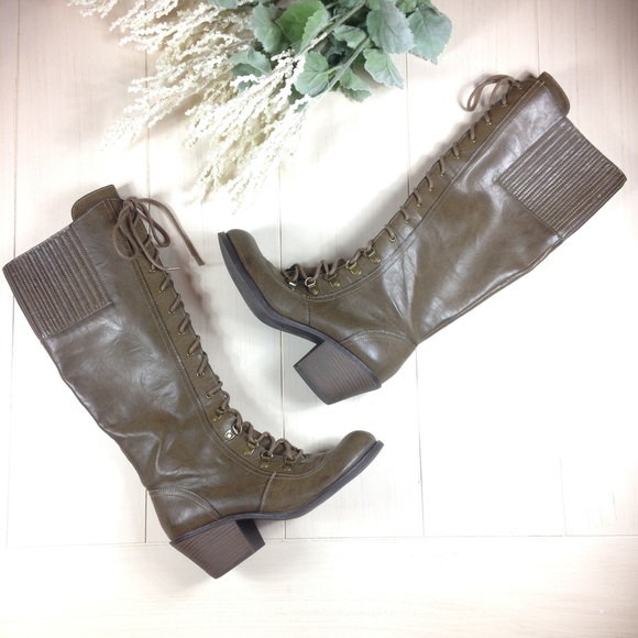 Rocket Dog Shoes - 50% Off Sale! ROCKET DOG • Olive Tall Boots Sz 10M